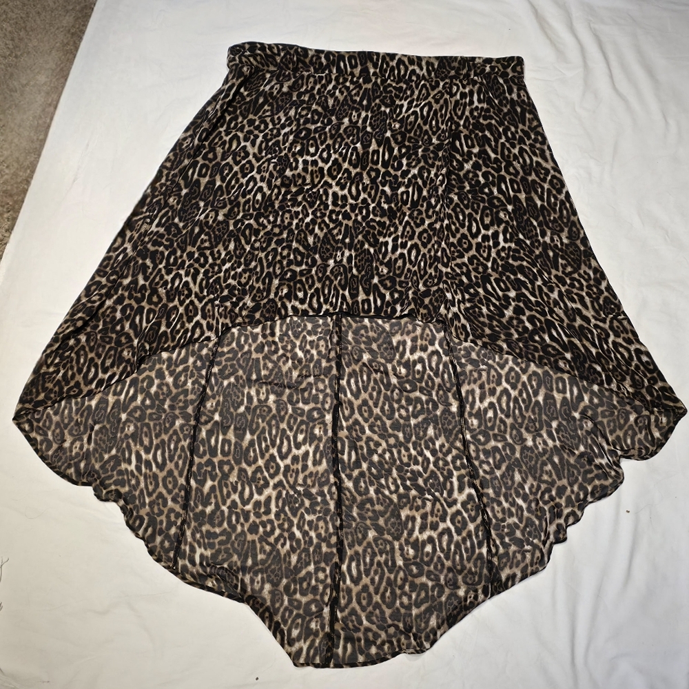 Torrid Leopard Print High Low Skirt Size 22 - Picture 2 of 4
